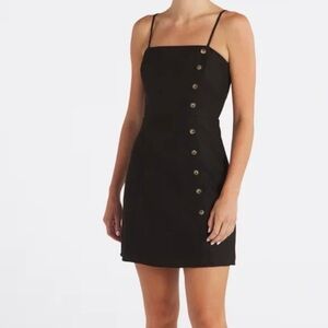 🆕 NWT Nine Britton Nadine Linen Button Detail Dress